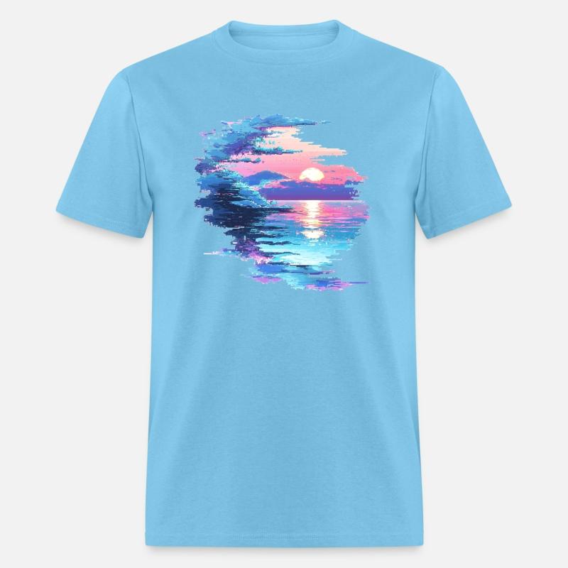 glitched ocean