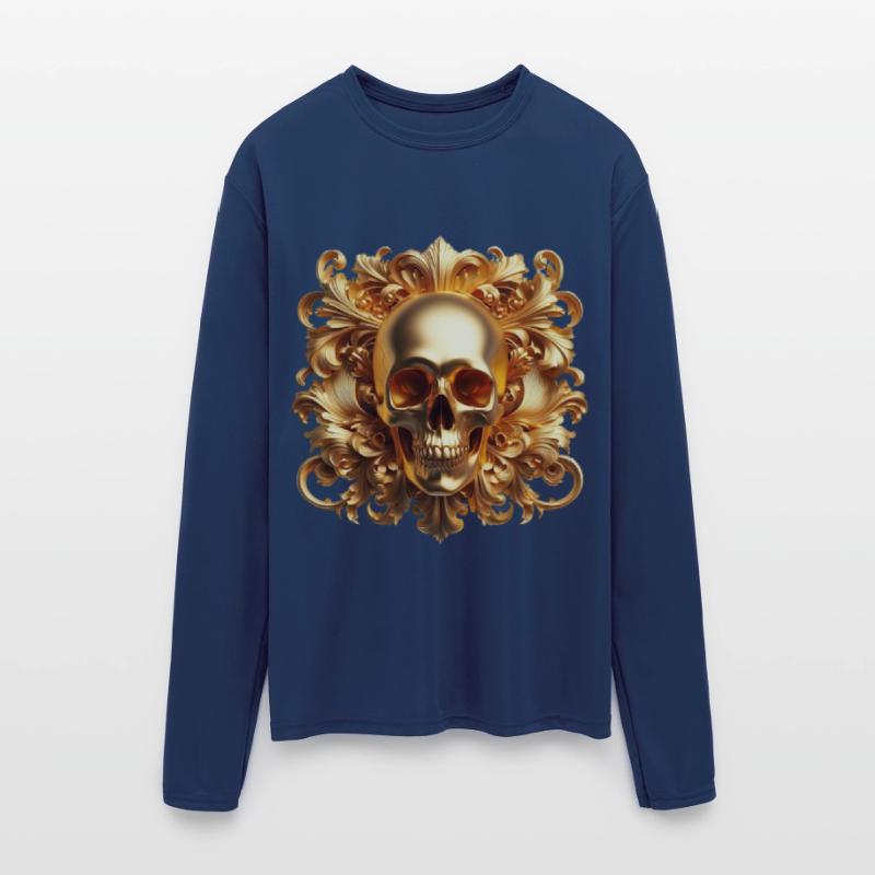 Gold Skull Scrolls Fashion Luxury Design Trends