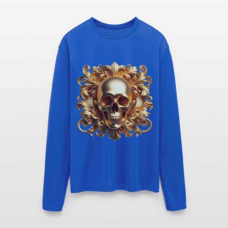Gold Skull Scrolls Fashion Luxury Design Trends