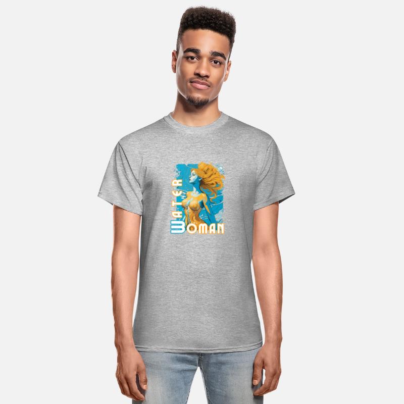 Golden Water Nymph - Art Print - Water Woman Essen