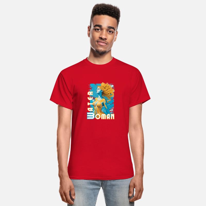 Golden Water Nymph - Art Print - Water Woman Essen