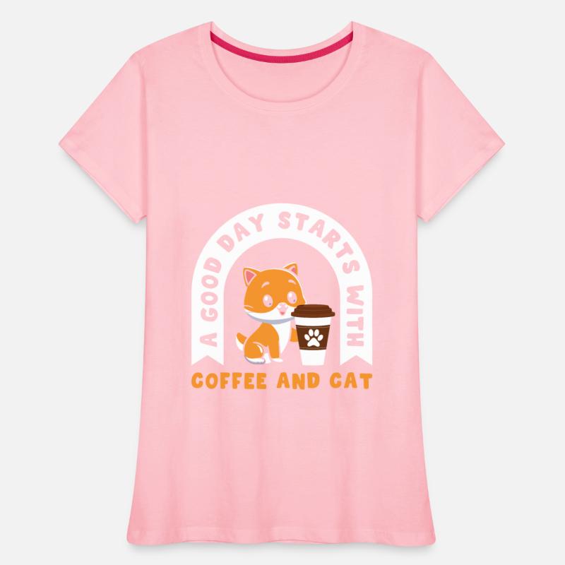 good day starts with coffee and cats