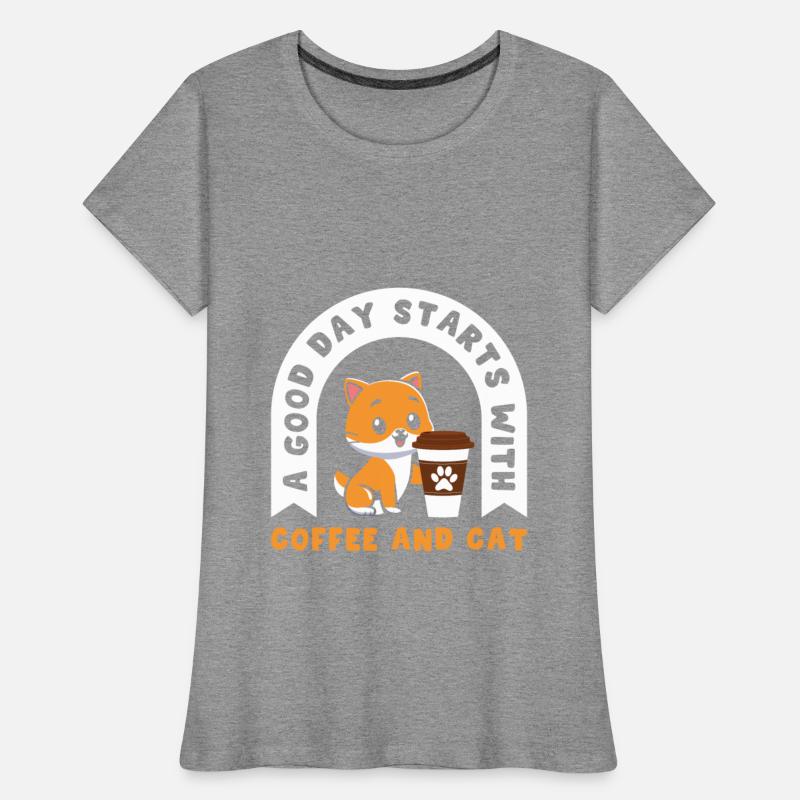 good day starts with coffee and cats