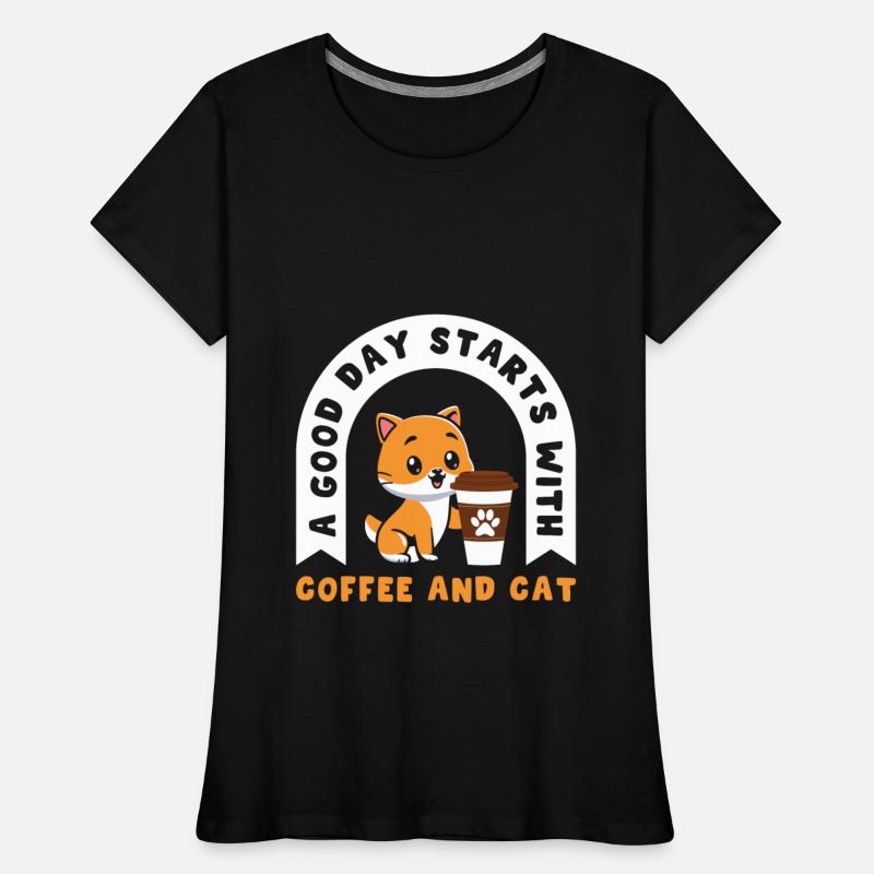 good day starts with coffee and cats