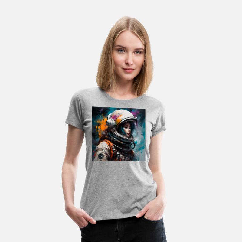Goth Punk Astronaut Girl Space Cosmos Galaxy Art