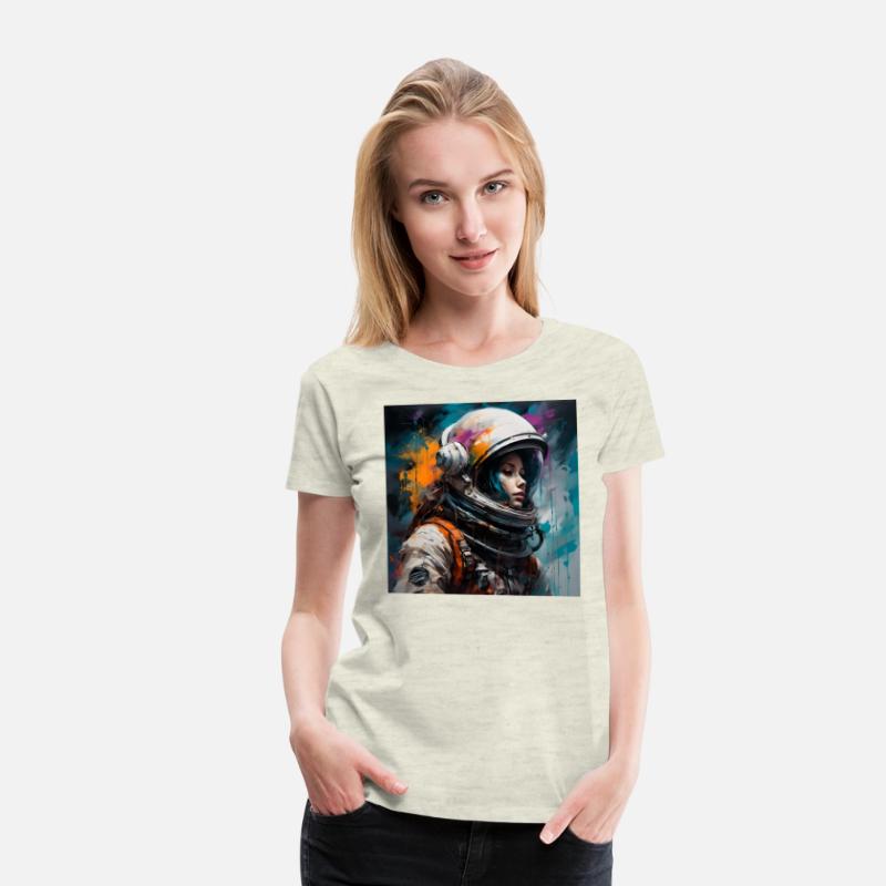 Goth Punk Astronaut Girl Space Cosmos Galaxy Art