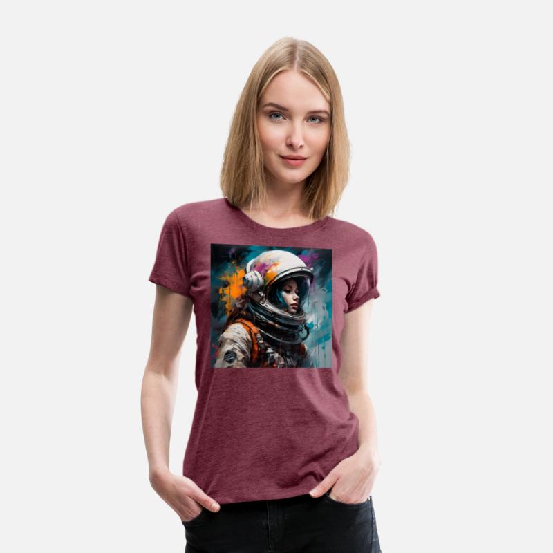 Goth Punk Astronaut Girl Space Cosmos Galaxy Art
