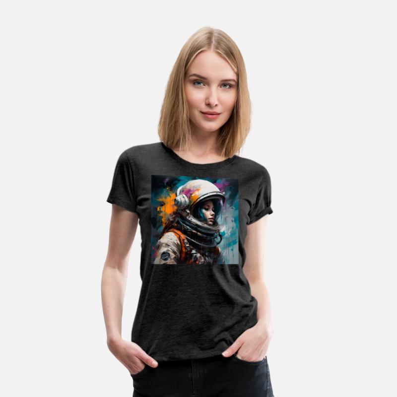 Goth Punk Astronaut Girl Space Cosmos Galaxy Art