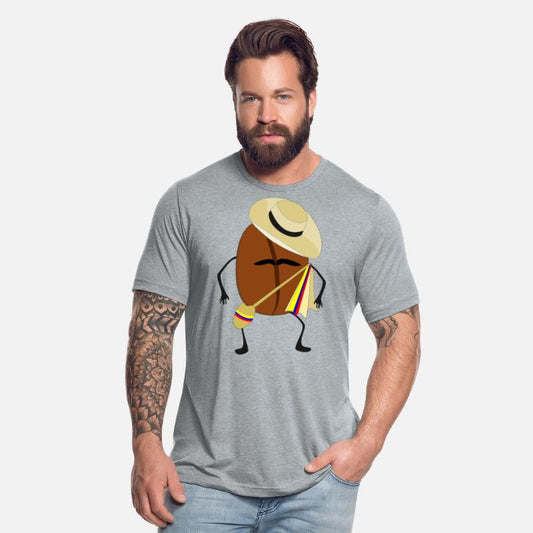 grano de cafe colombiano