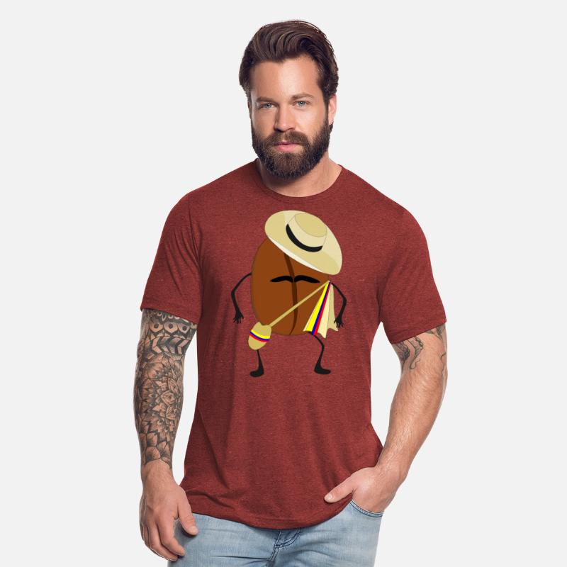 grano de cafe colombiano