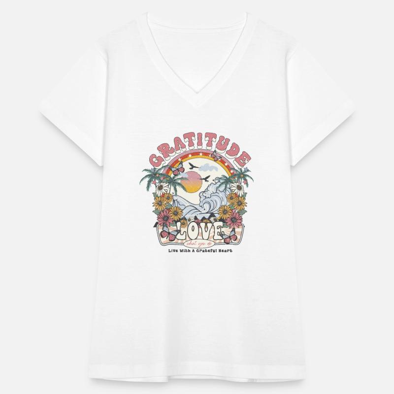 Gratitude Love Life With Grateful Heart, Hippie