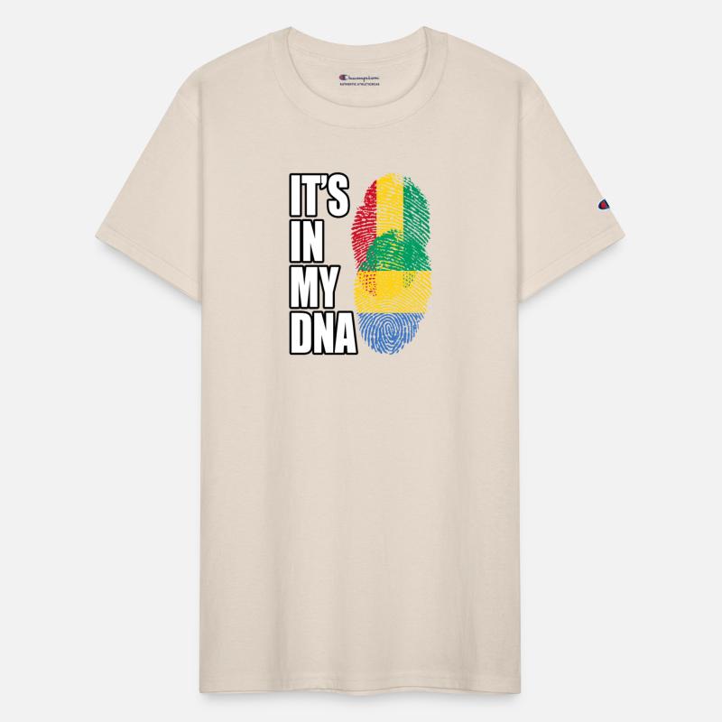 Guinean And Gabonese Mix Heritage DNA Flag