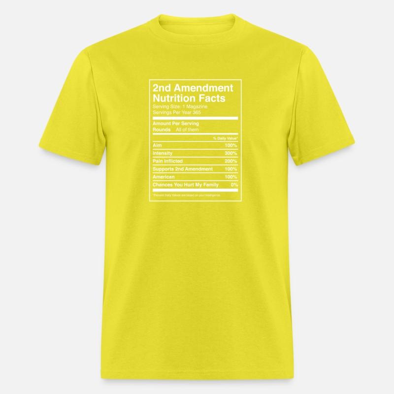 Gun Owner 2Nd Amendment Nutrition Facts