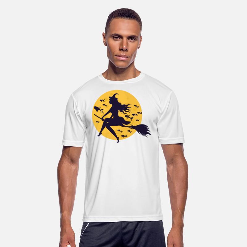 Halloween Witch on Broom Fish Creepy