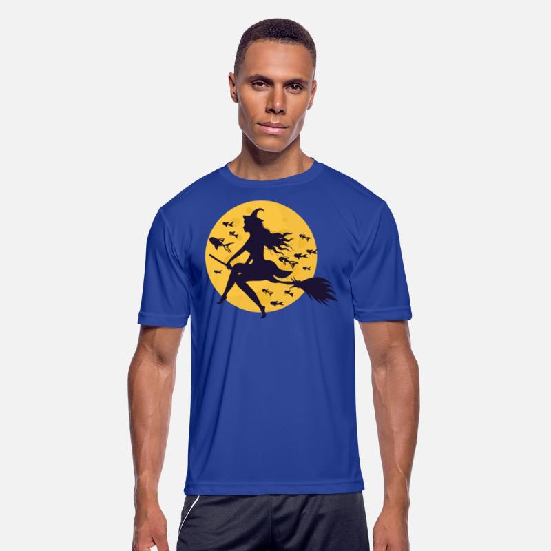 Halloween Witch on Broom Fish Creepy