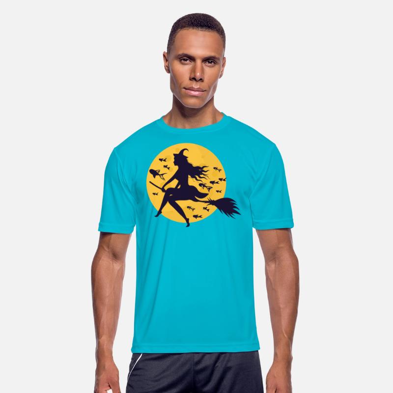 Halloween Witch on Broom Fish Creepy