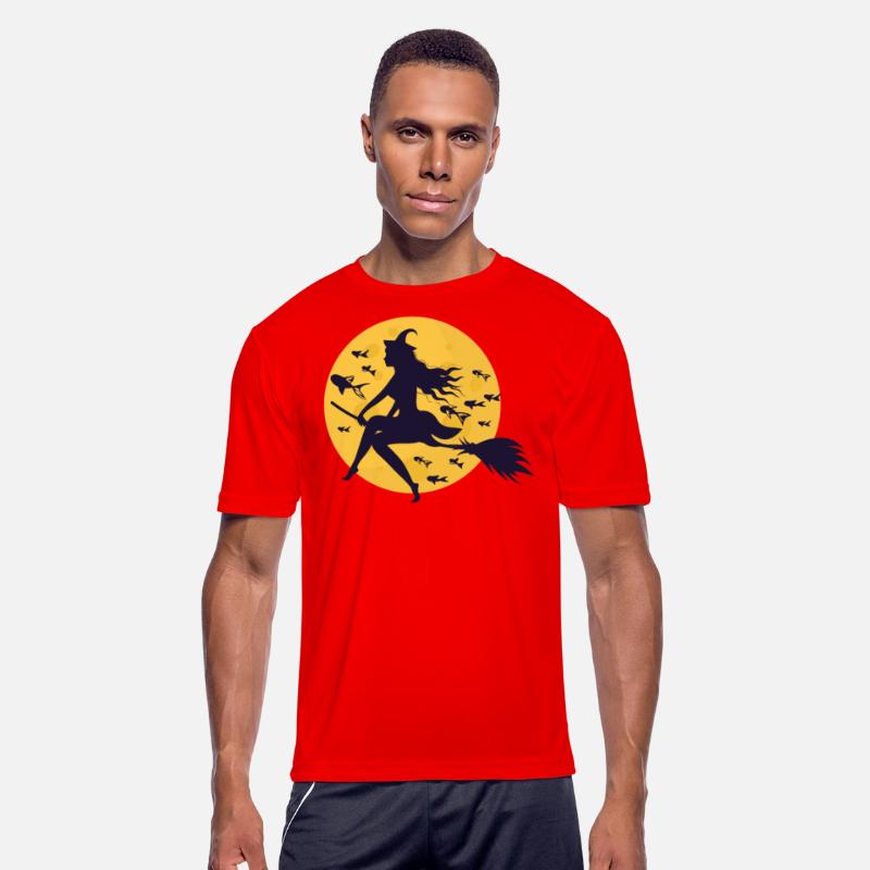 Halloween Witch on Broom Fish Creepy