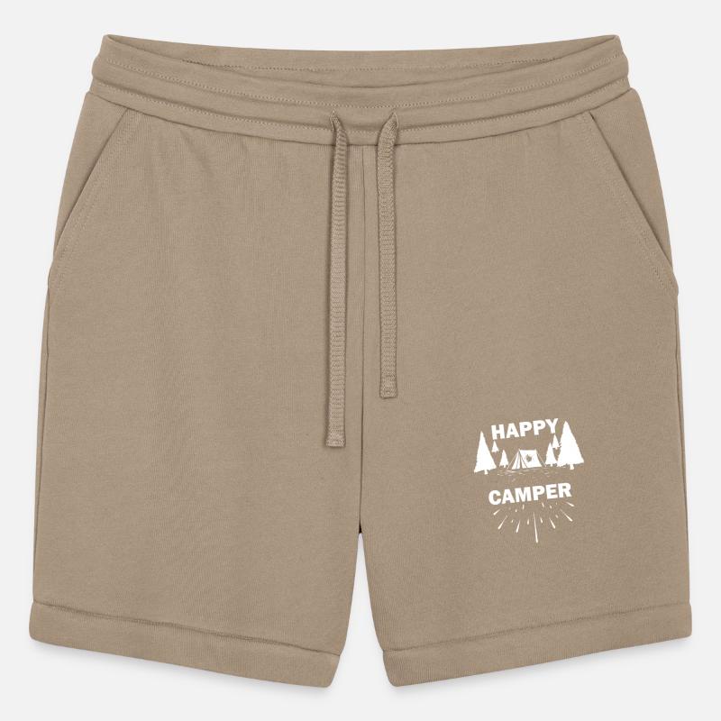 Happy camping in the mountains and nature