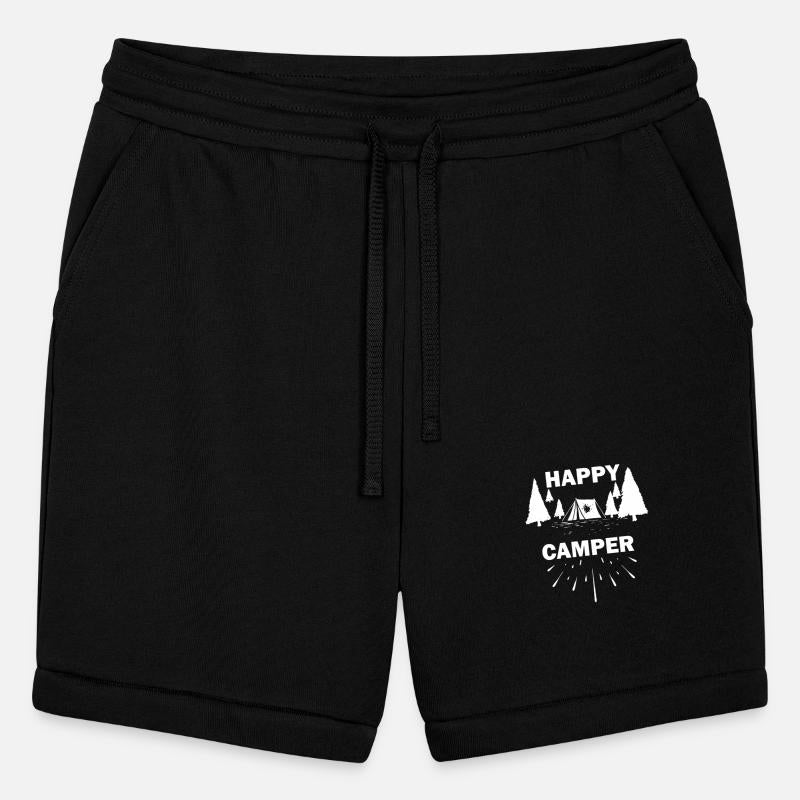 Happy camping in the mountains and nature