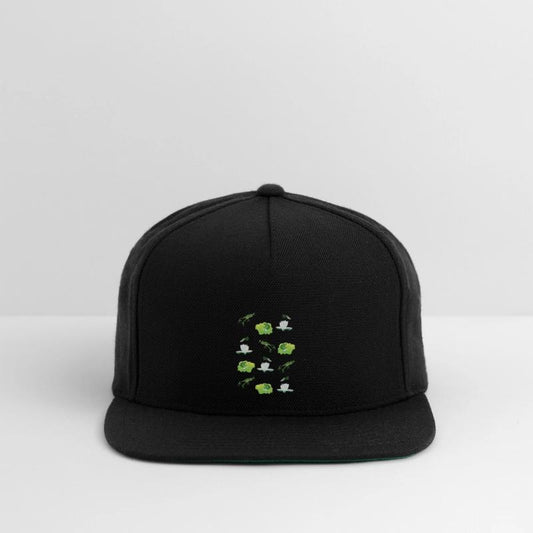 Happy Frogs Relaxing in a Pond of Water Lilies