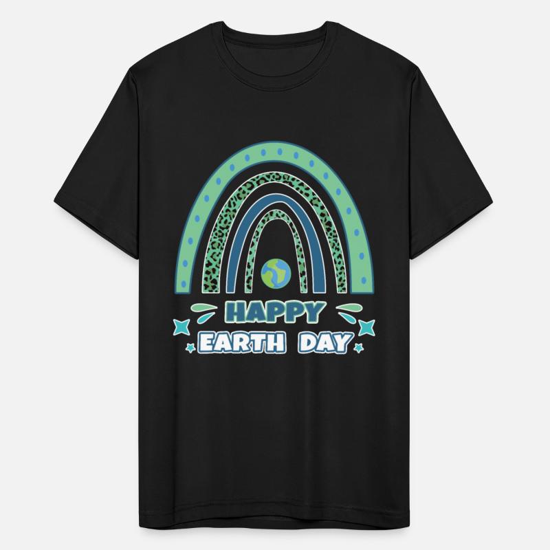 Happy Rainbow Save Nature Oceans Day Earth Day