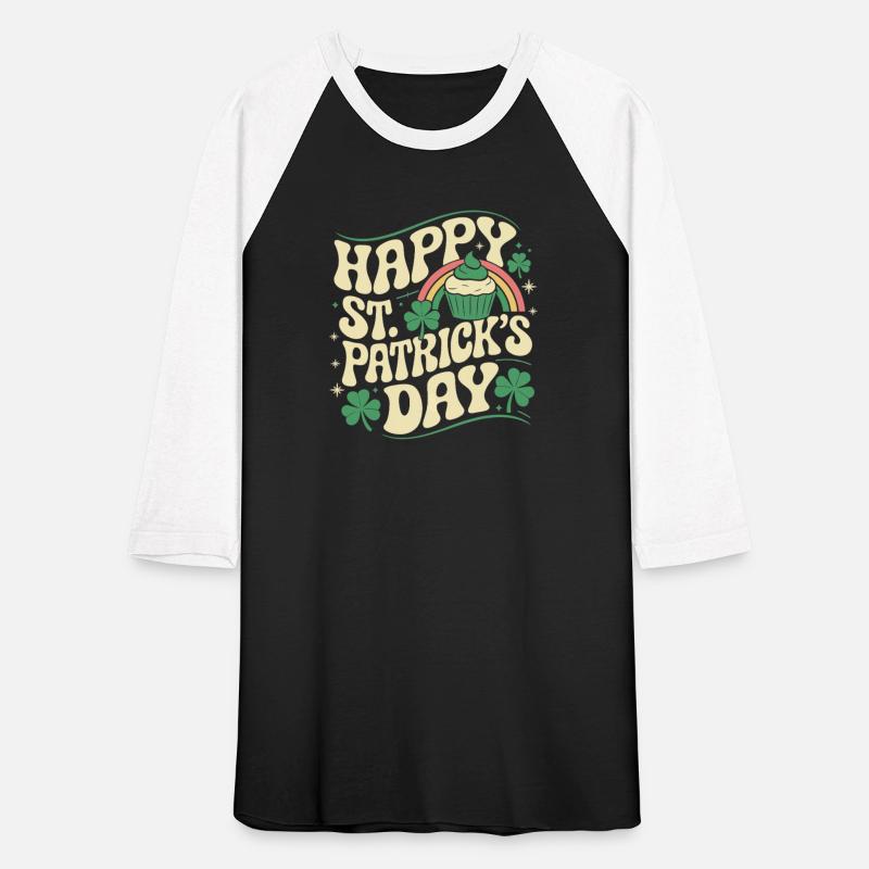 Happy St. Patrick's Day Cupcake - Retro Design