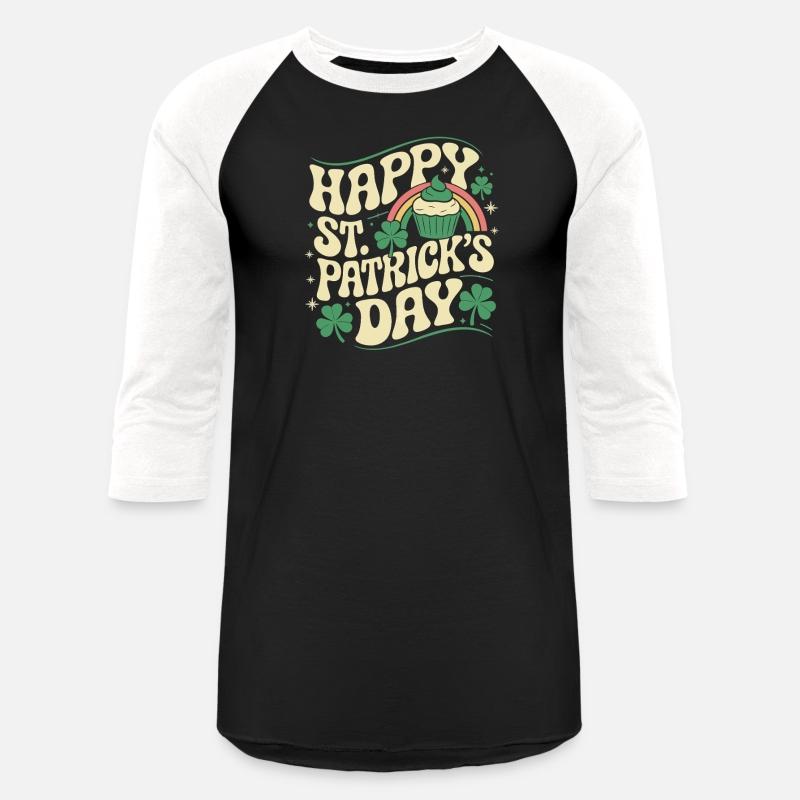 Happy St. Patrick's Day Cupcake - Retro Design