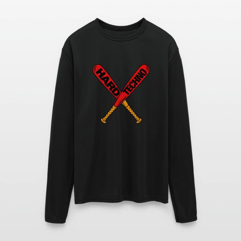 "Hard Techno" Crossed Baseball Bats – Techno Musi