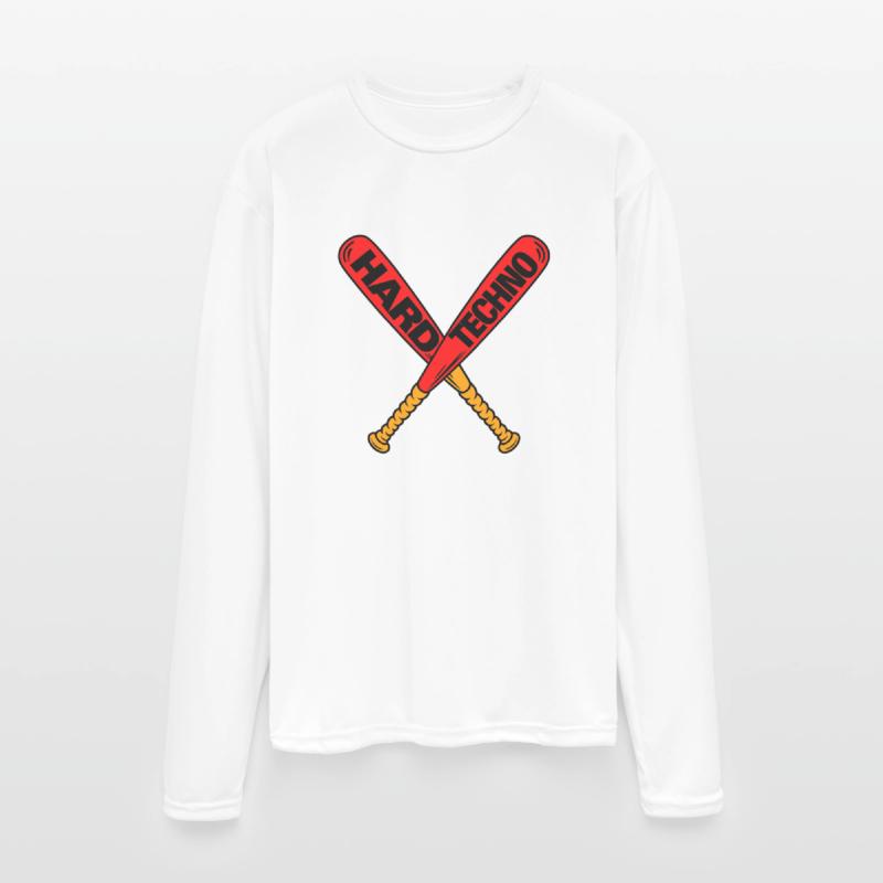 "Hard Techno" Crossed Baseball Bats – Techno Musi
