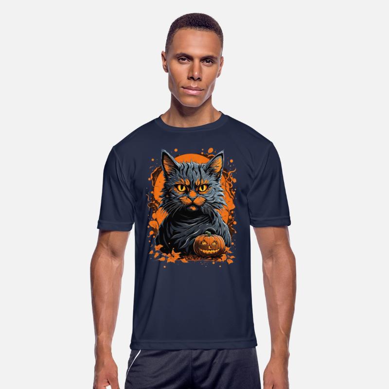 Haunted Feline Fantasy: Scary Cat Halloween Pumpki