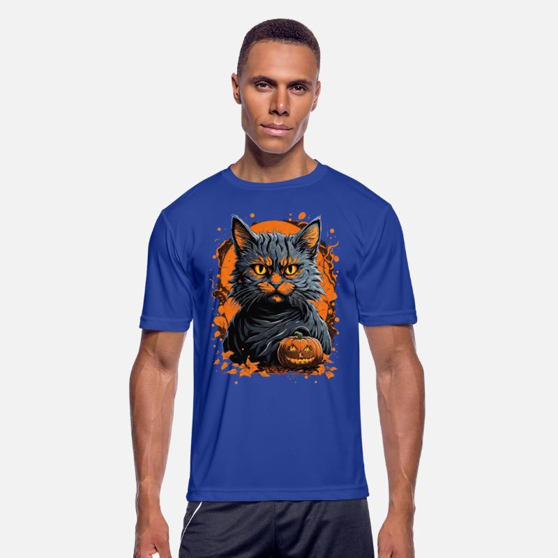 Haunted Feline Fantasy: Scary Cat Halloween Pumpki