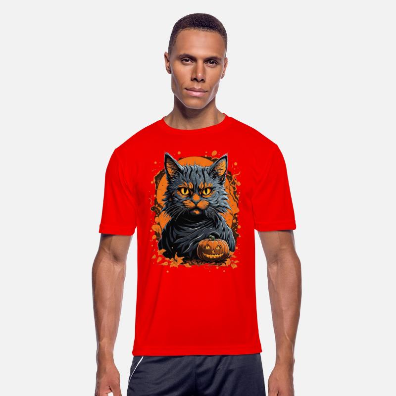 Haunted Feline Fantasy: Scary Cat Halloween Pumpki