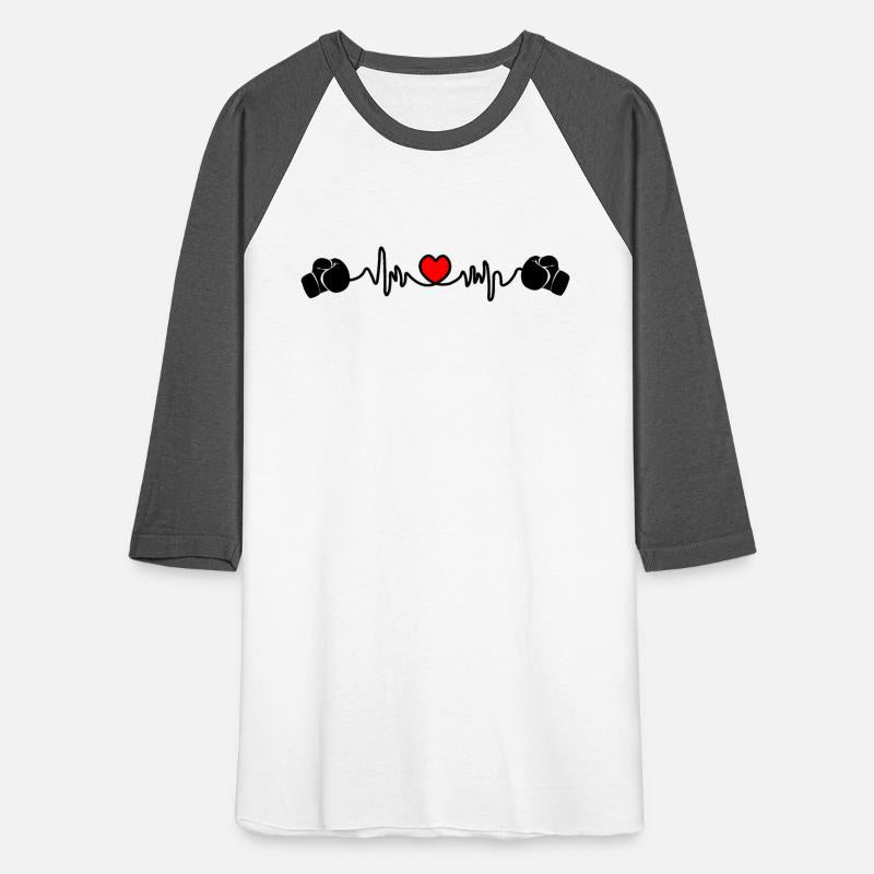 Heart beat boxing with two boxing gloves and heart