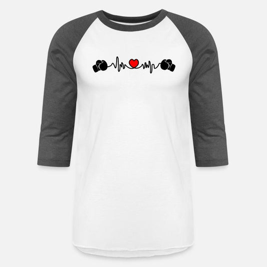 Heart beat boxing with two boxing gloves and heart