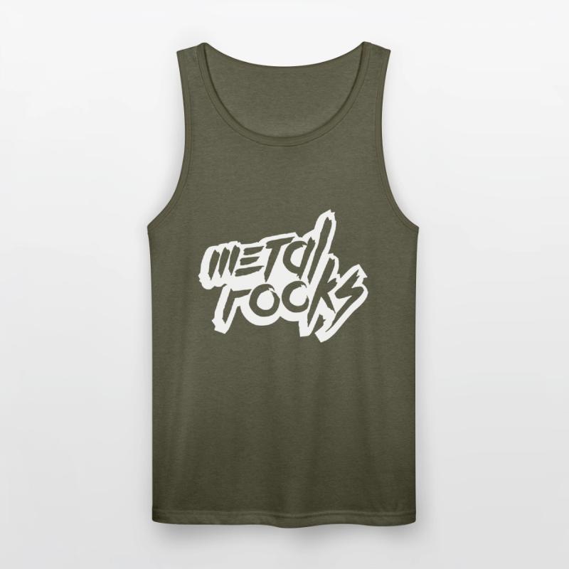 Heavy Metal Rocks Hard Rock Music Text Quote Logo