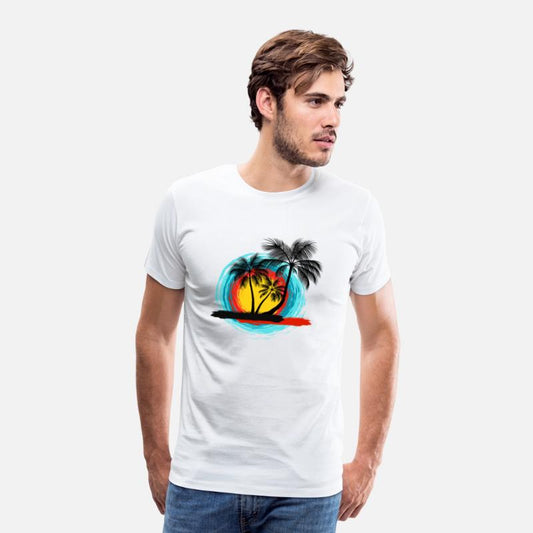 Hello summer paradise on Men's Premium T-Shirt