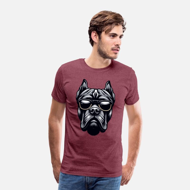 Hipster Cane Corso - Monochrome Dog with Glasses