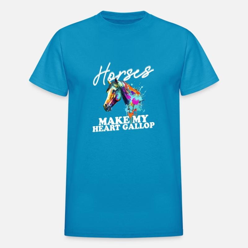 Horses Make My Heart Gallop Riding Girl Horseback