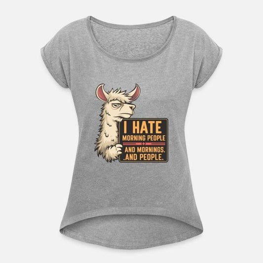I Hate Morning People for a Morning grumpy Llama