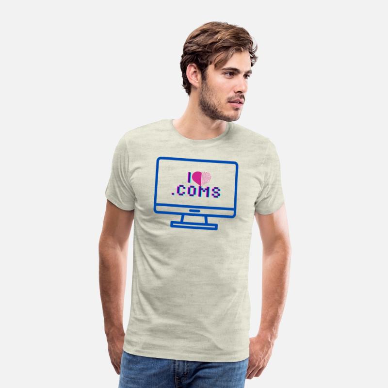 "I Love .Coms" domain name investor's design