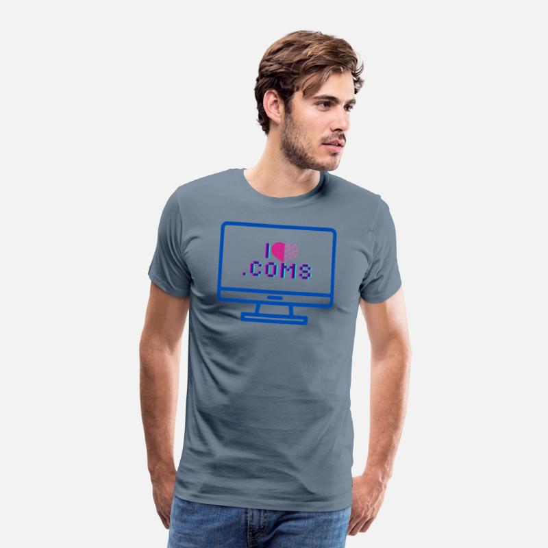 "I Love .Coms" domain name investor's design