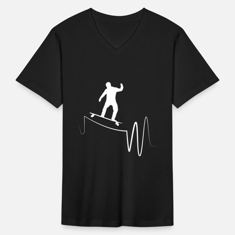 I Love Longboarding Skateboard Heartbeat Longboard