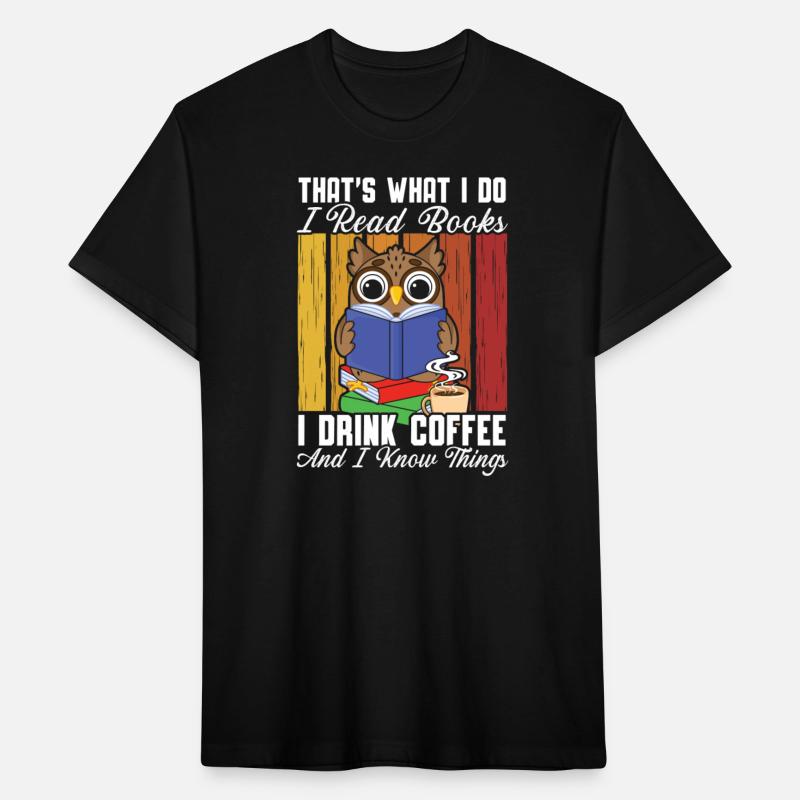 I Read Books I Drink Coffee And I Know Things Owl