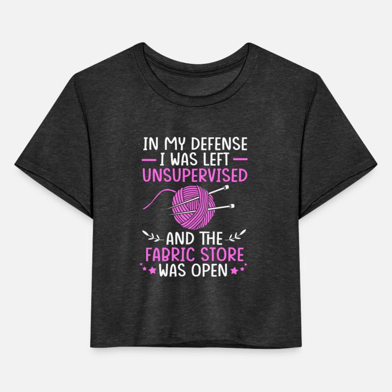 I Was Left Unsupervised Sewing Cross Stitch