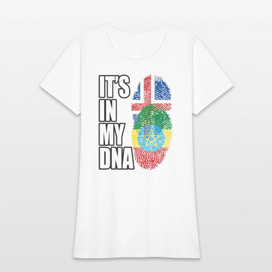 Icelandic And Ethiopian Mix Heritage DNA Flag