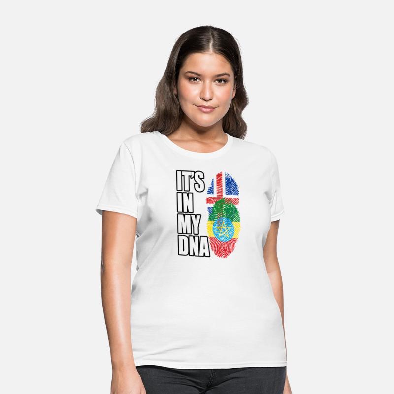 Icelandic And Ethiopian Mix Heritage DNA Flag