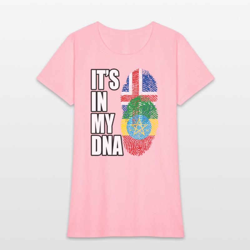 Icelandic And Ethiopian Mix Heritage DNA Flag