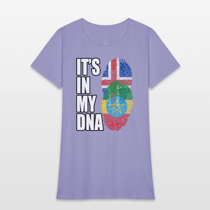 Icelandic And Ethiopian Mix Heritage DNA Flag