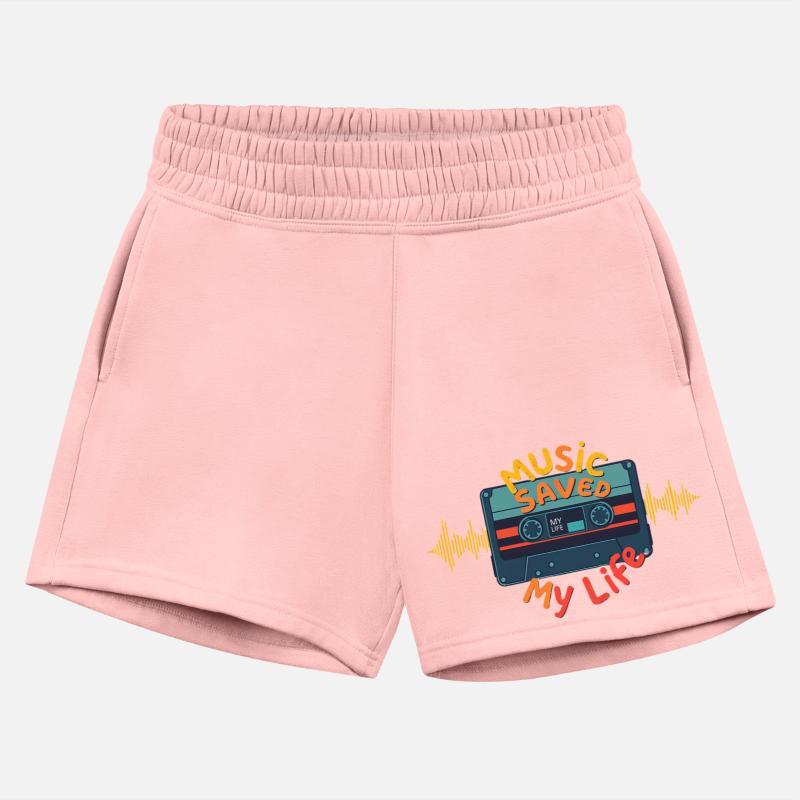 Illustration of a vintage cassette tape unrolli