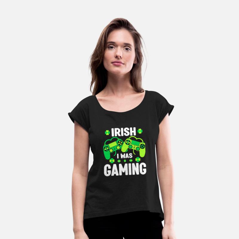 Irish I Was Gaming Video Game Irish Flag St Patric